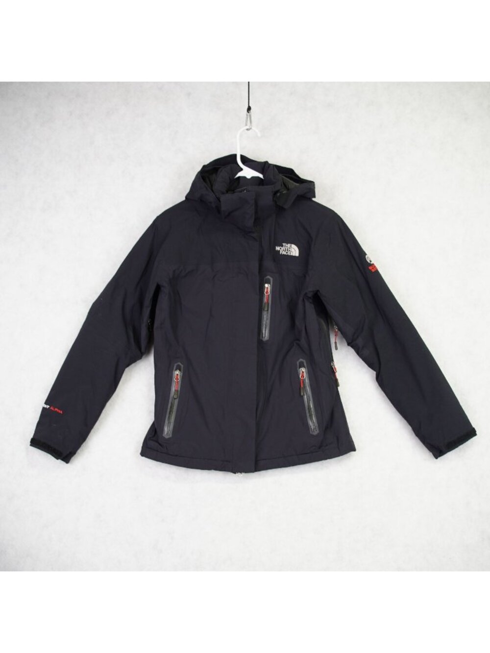 The North Face Summit Series Womens HyVent Alpha Primaloft Jacket Size S Black